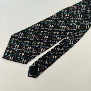 100% Silk Nicole Miller NEW‎ YEARS EVE Champagne Confetti Celebrations Tie 2026